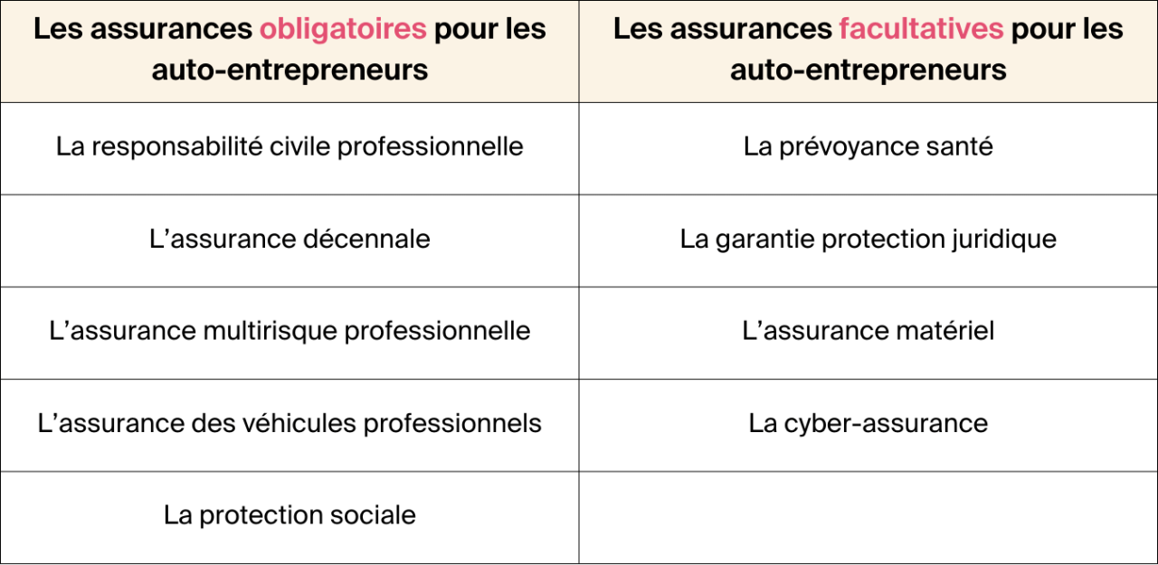 découvrez notre guide complet sur l'assurance pro pour auto-entrepreneurs. protégez votre activité avec des solutions adaptées à vos besoins spécifiques et assurez votre tranquillité d'esprit au volant.