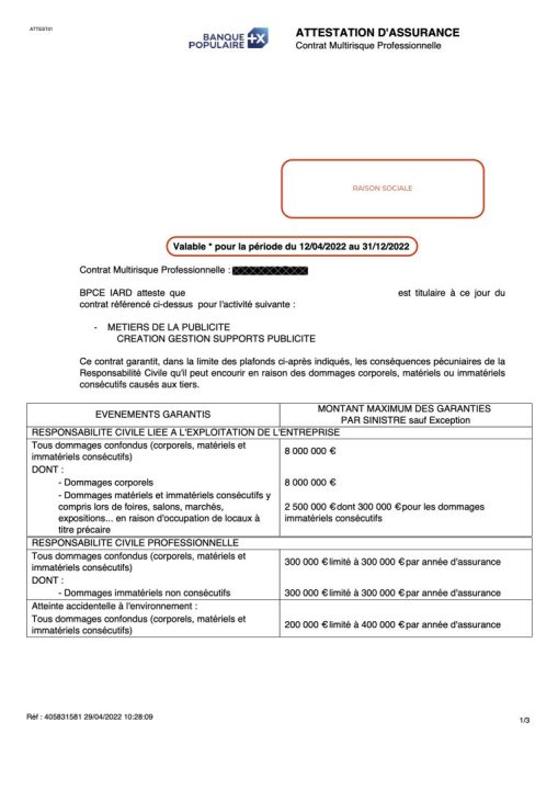 obtenez votre attestation d'assurance responsabilité civile professionnelle (rc pro) facilement et rapidement. assurez-vous de protéger votre activité avec un document essentiel qui prouve votre couverture en cas de dommages causés à des tiers. idéal pour les entrepreneurs et les travailleurs indépendants.